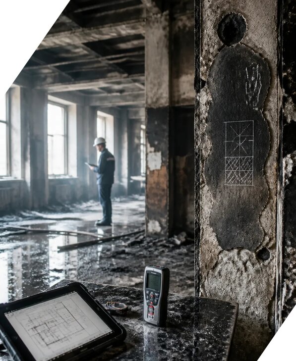 Обследование зданий после пожара в Бирске от 15591 р. | ЭкспертизаРоссия