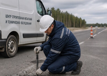 Отбор проб на дороге